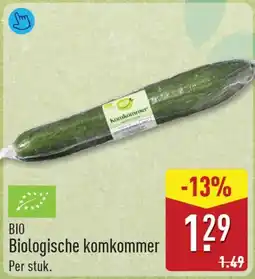 ALDI Biologische komkommer aanbieding