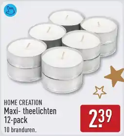 ALDI Home Creation Maxi-theelichten aanbieding