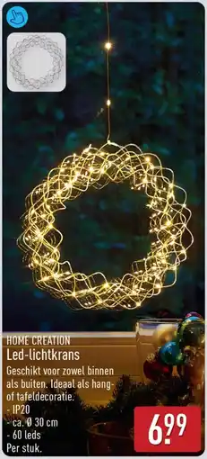 ALDI Home Creation Led-lichtkrans aanbieding