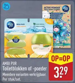 ALDI Ambi Pur Toiletblokken of -poeder aanbieding