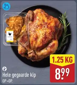 ALDI Hele gegaarde kip aanbieding