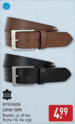 ALDI UP2FASHION Leren riem aanbieding