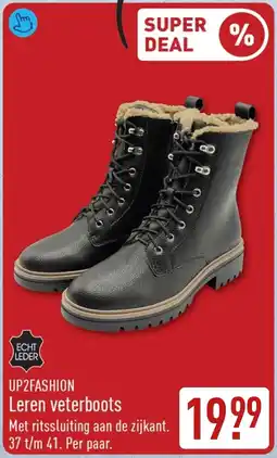 ALDI UP2FASHION Leren veterboots aanbieding