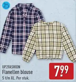 ALDI UP2FASHION Flanellen blouse aanbieding