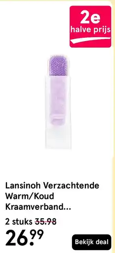 Etos Lansinoh Verzachtende Warm/Koud Kraamverband Compressen aanbieding