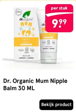 Etos Dr. Organic Mum Nipple Balm 30 ML aanbieding