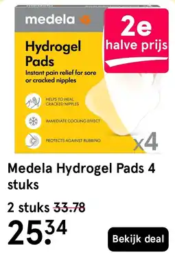 Etos Medela Hydrogel Pads 4 stuks aanbieding