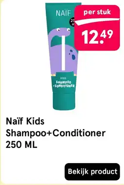Etos Naïf Kids Shampoo+Conditioner 250 ML aanbieding