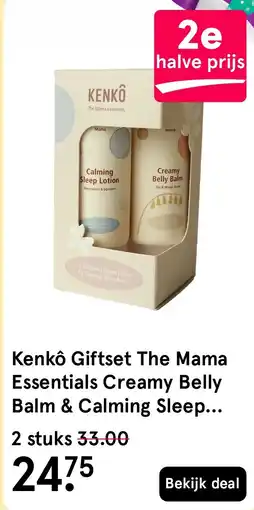 Etos Kenkô Giftset The Mama Essentials Creamy Belly Balm & Calming Sleep Lotion aanbieding