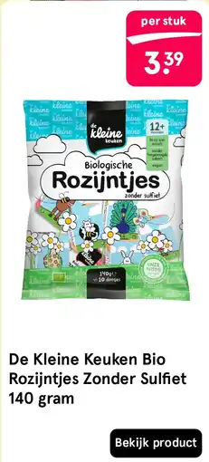 Etos De Kleine Keuken Bio Rozijntjes Zonder Sulfiet 140 gram aanbieding