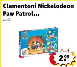 Kruidvat Clementoni Nickelodeon Paw Patrol Kinderpuzzels aanbieding