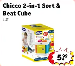Kruidvat Chicco 2-in-1 Sort & Beat Cube aanbieding