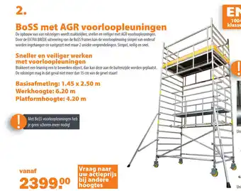 BPG Bouwpartner Groep BoSS met AGR voorloopleuningen aanbieding