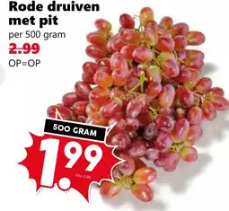Coop Rode druiven met pit OP=OP aanbieding