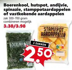 Coop Boerenkool, hutspot, andijvie, spinazie, stamppotaardappelen of vastkokende aardappelen aanbieding
