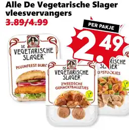 Coop Alle De Vegetarische Slager vleesvervangers aanbieding