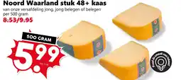Coop Noord Waarland stuk 48+ kaas aanbieding