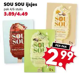 Coop SOU SOU ijsjes aanbieding