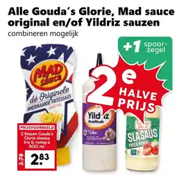 Coop Alle Gouda's Glorie, Mad sauce original en/of Yildriz sauzen aanbieding