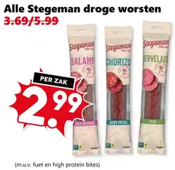 Coop Alle Stegeman Droge Worsten aanbieding