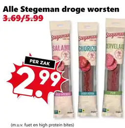 Coop Alle Stegeman droge worsten aanbieding