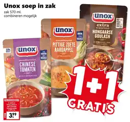 Coop Unox Soep in Zak aanbieding