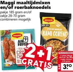 Coop Maggi maaltijdmixen en/of roerbaknoedels aanbieding