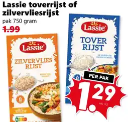 Coop Lassie toverrijst of zilvervliesrijst aanbieding