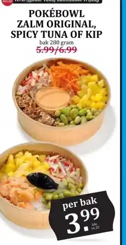 Boon`s Markt POKÉBOWL ZALM ORIGINAL, SPICY TUNA OF KIP aanbieding