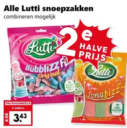 Coop Alle Lutti snoepzakken aanbieding