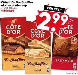 Coop Côte d'Or BonBon Bloc of Chocolade Reep aanbieding