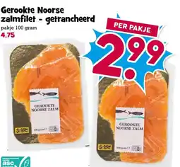 Boon`s Markt Gerookte Noorse zalmfilet - getrancheerd aanbieding