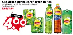 Coop Alle Lipton Ice Tea en / of Green Ice Tea aanbieding