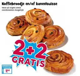 Boon`s Markt Koffiebroodje en/of kaneelsuisse aanbieding