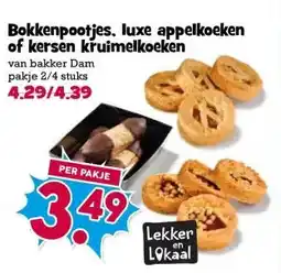 Boon`s Markt Bokkenpootjes, luxe appelkoeken of kersen kruimelkoeken aanbieding