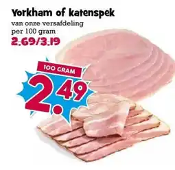 Boon`s Markt Yorkham of katenspek aanbieding