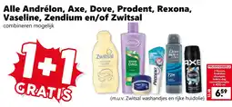 Coop Alle Andrélon, Axe, Dove, Prodent, Rexona, Vaseline, Zendium en/of Zwitsal aanbieding