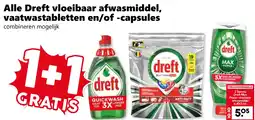 Coop Alle Dreft vloeibaar afwasmiddel, vaatwastabletten en/of -capsules aanbieding