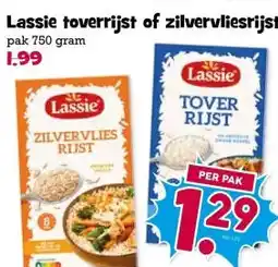 Boon`s Markt Lassie toverrijst of zilvervliesrijst aanbieding