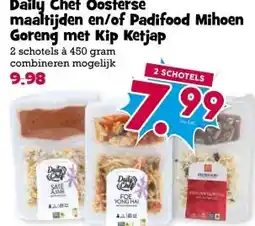 Boon`s Markt Daily Chef Oosterse maaltijden en/of Padifood Mihoen Goreng met Kip Ketjap aanbieding