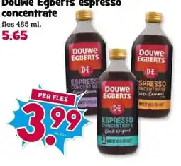Boon`s Markt Douwe Egberts espresso concentrate aanbieding