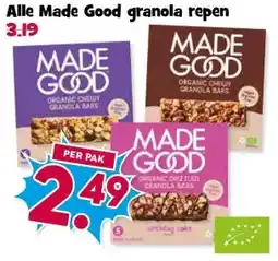Boon`s Markt Alle Made Good granola repen aanbieding