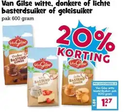 Boon`s Markt Van Gilse witte, donkere of lichte basterdsuiker of geleisuiker aanbieding