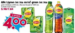 Boon`s Markt Alle Lipton ice tea en/of green ice tea aanbieding