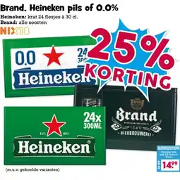 Boon`s Markt Brand, Heineken pils of 0.0% aanbieding