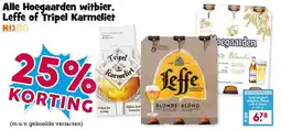 Boon`s Markt Alle Hoegaarden witbier. Leffe of Tripel Karmeliet aanbieding