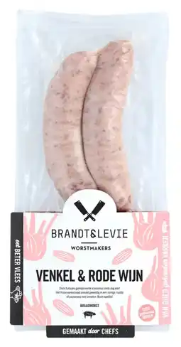 Albert Heijn Brandt & Levie Braadworst venkel & rode wijn aanbieding