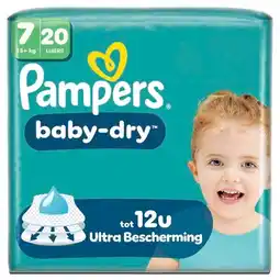 Trekpleister Pampers Baby-Dry Maat 7 Luiers aanbieding