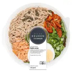 PLUS Uit de keuken van PLUS Zalm orzo salade aanbieding
