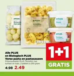 PLUS Alle PLUS en Biologisch PLUS Verse pasta en pastasauzen aanbieding